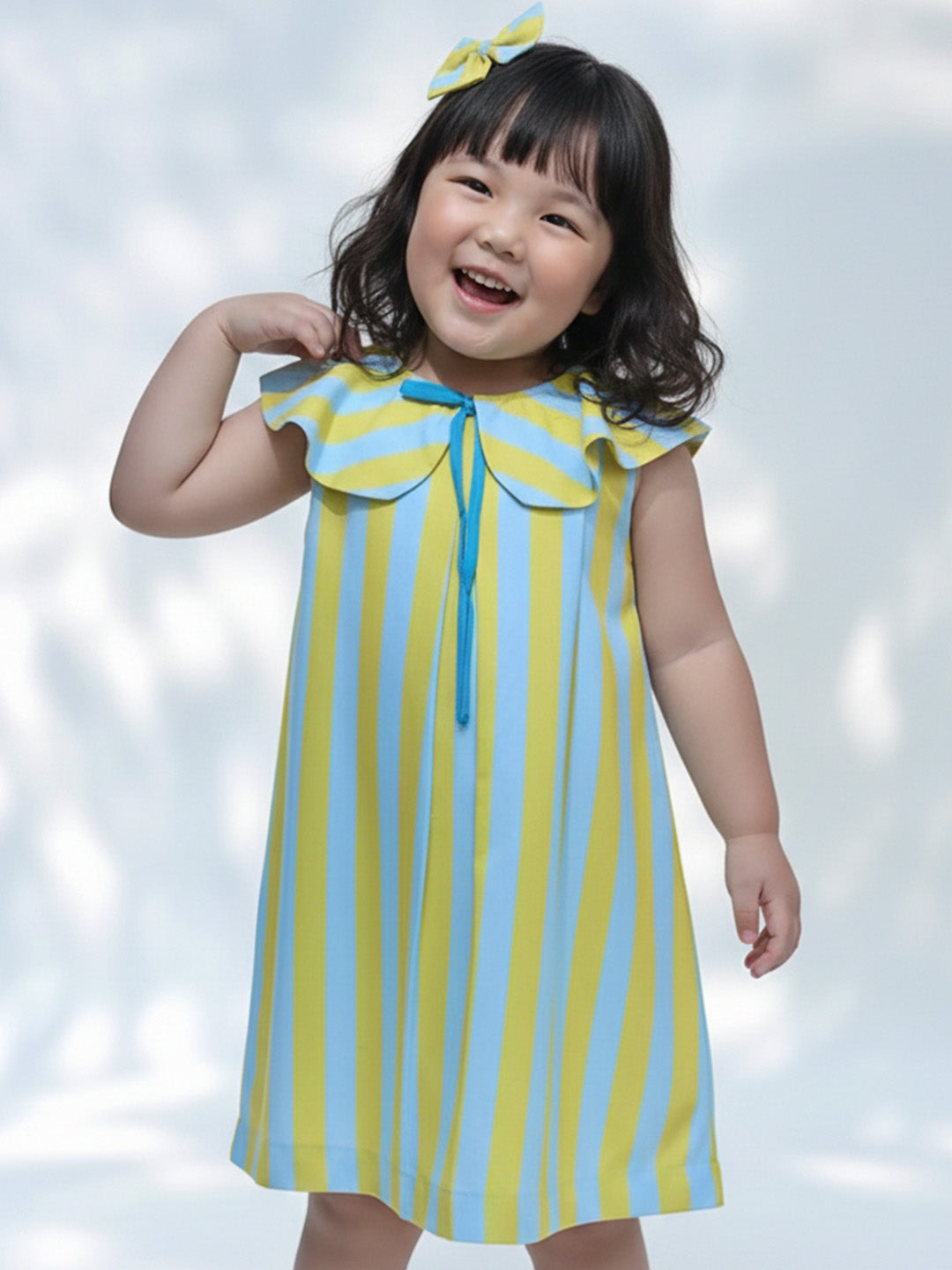 Ice Lemon A Line Dress