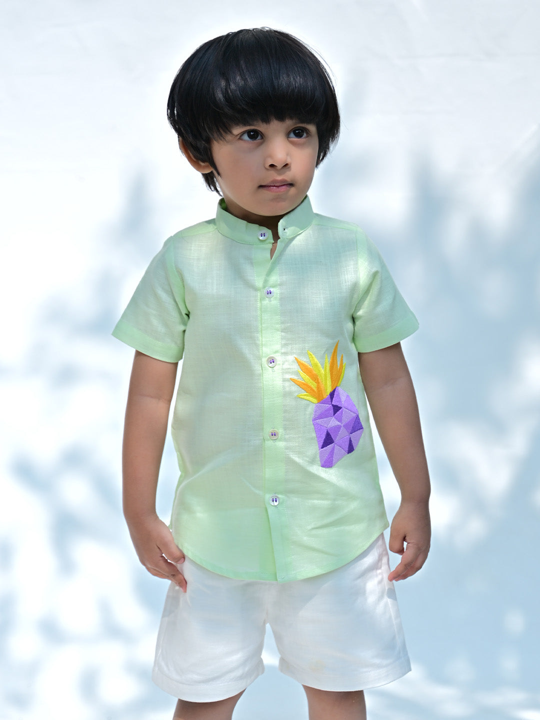 Little Pine Embroidered Shirt