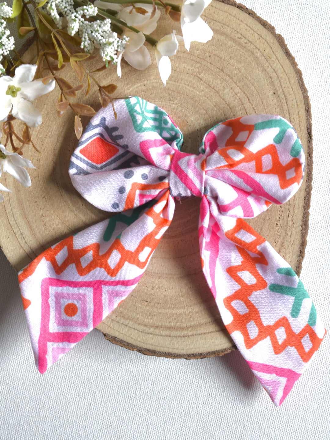 Geometric print hair Clip