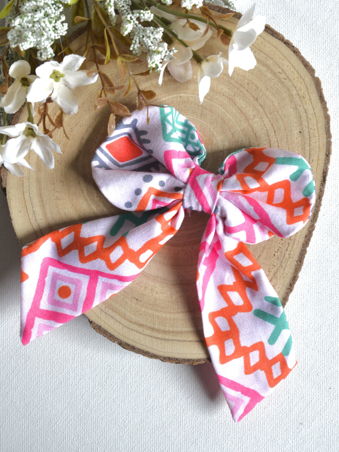 Geometric print hair Clip