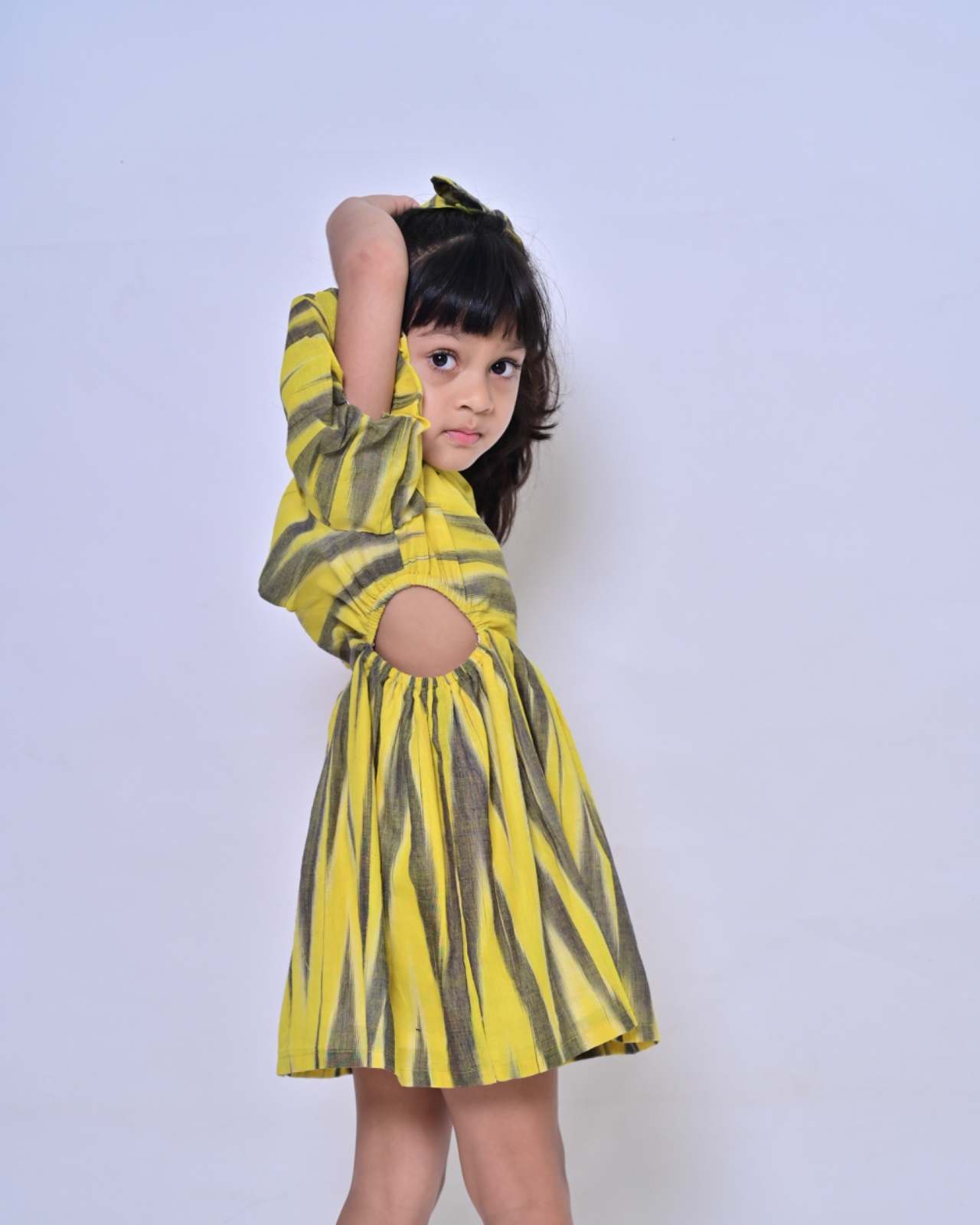 Ikat Yellow Dress