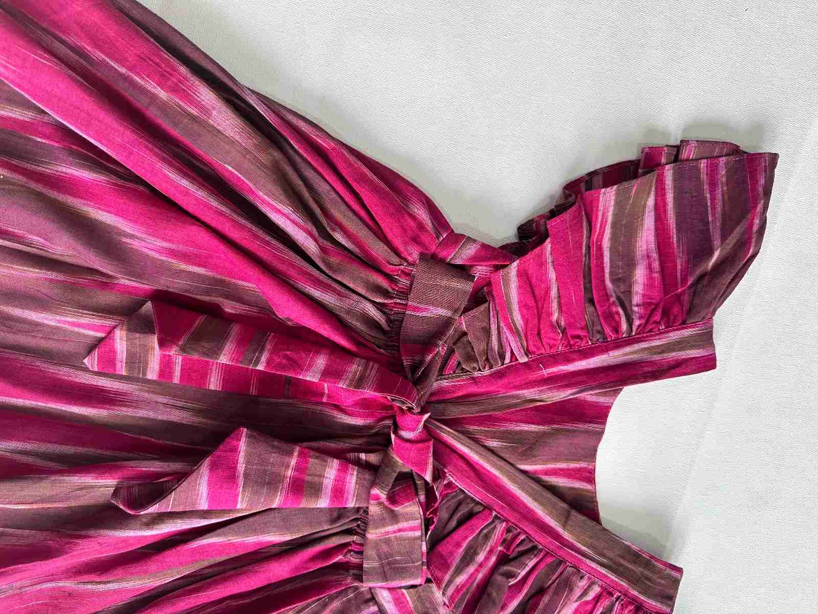 Ikat Maroon Dress