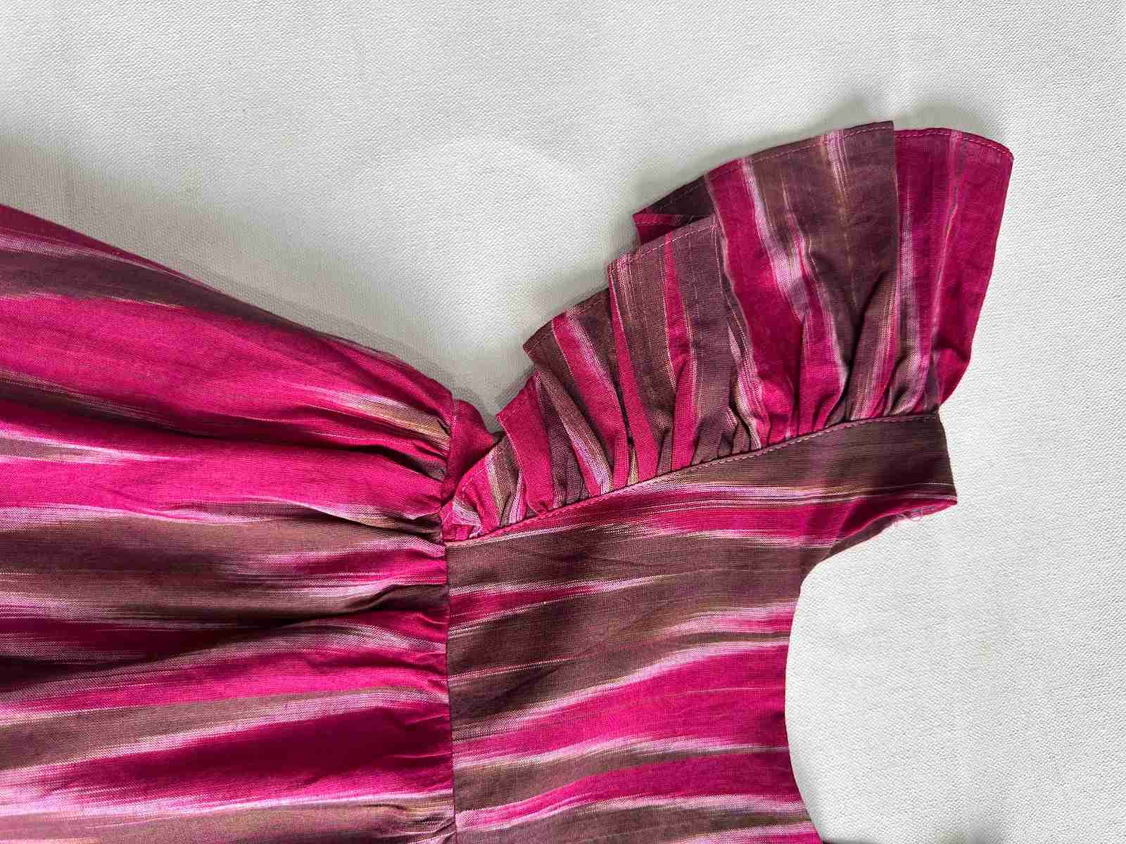 Ikat Maroon Dress