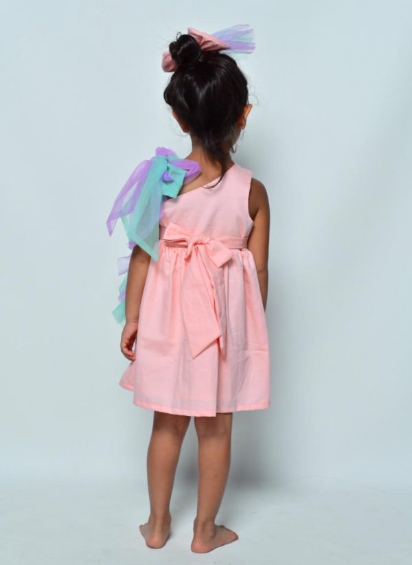 Peach Flamingo Party Dress
