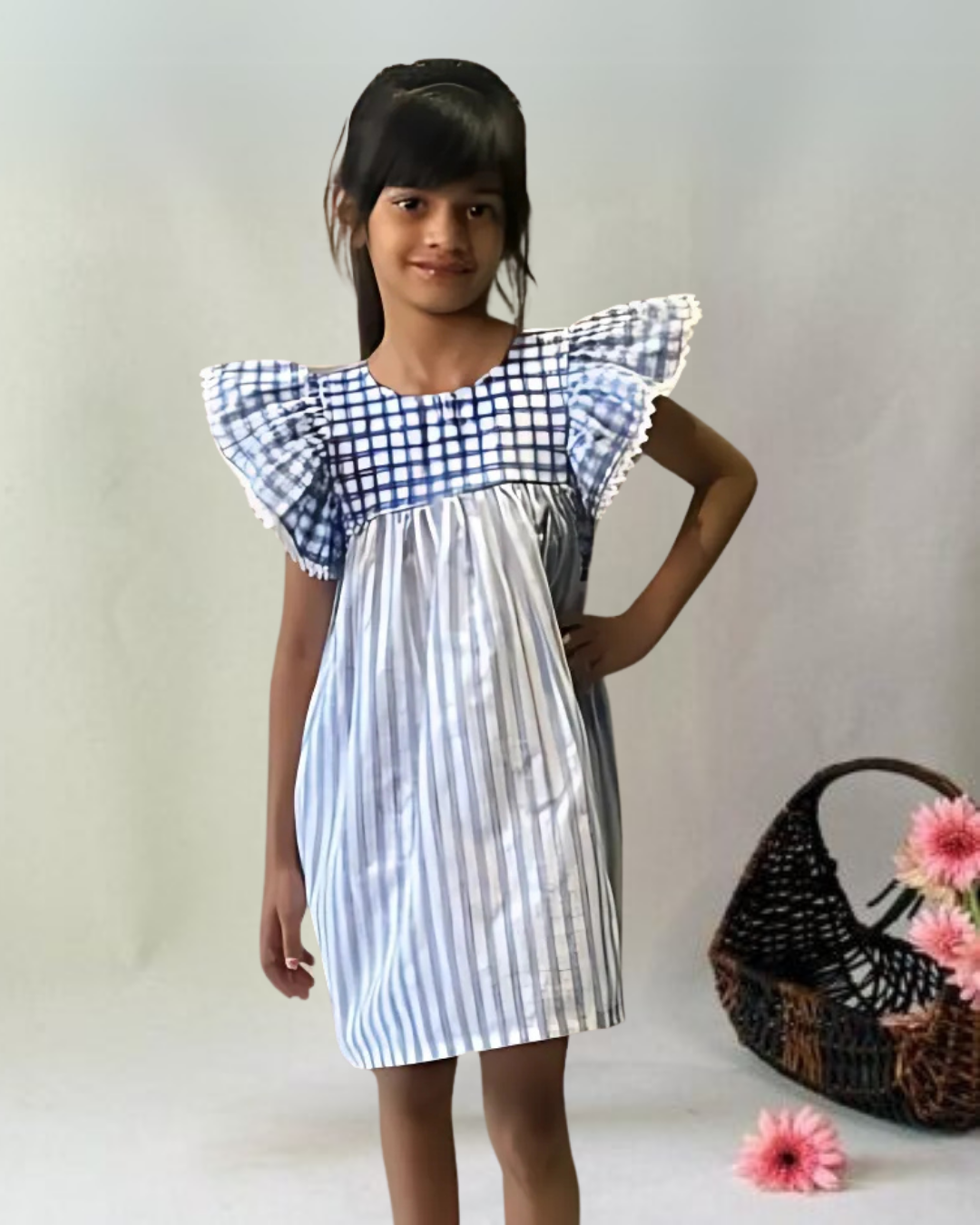 Blue Linen Dress