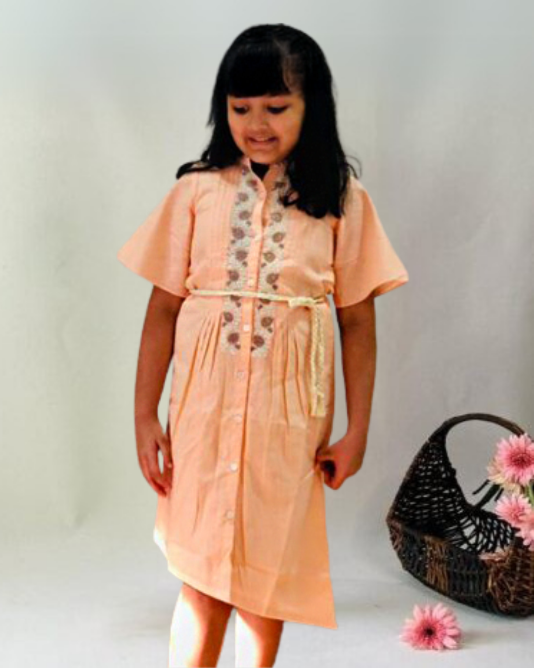 Peach Color Dress