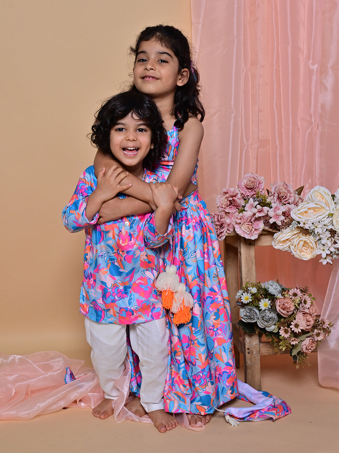 Vibrant Bloom Kurta Set