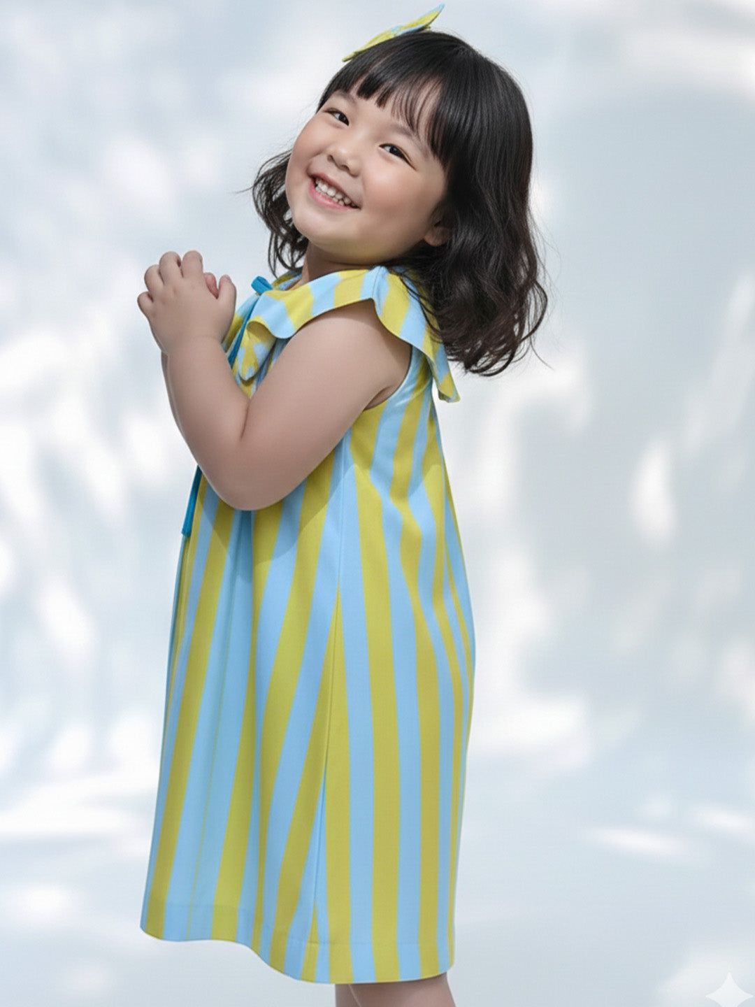 Ice Lemon A Line Dress