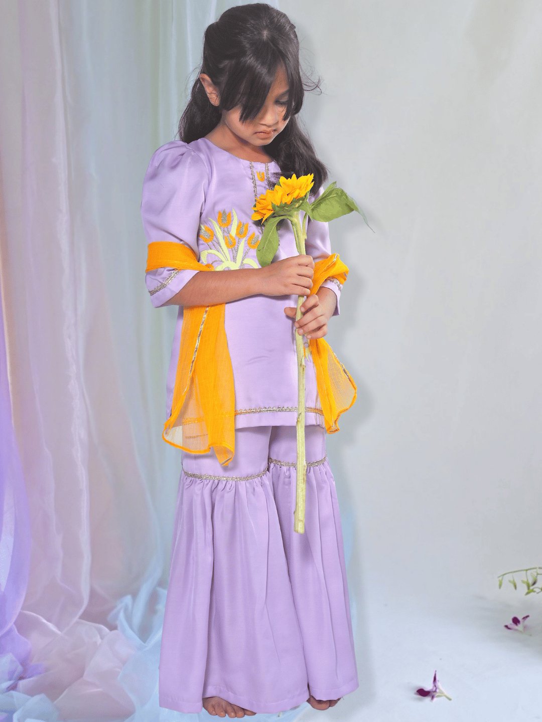 lavender sharara set