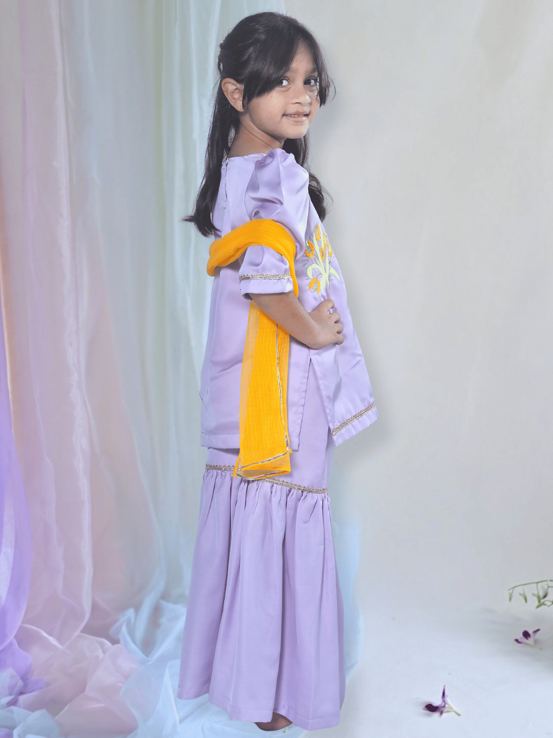 lavender sharara set