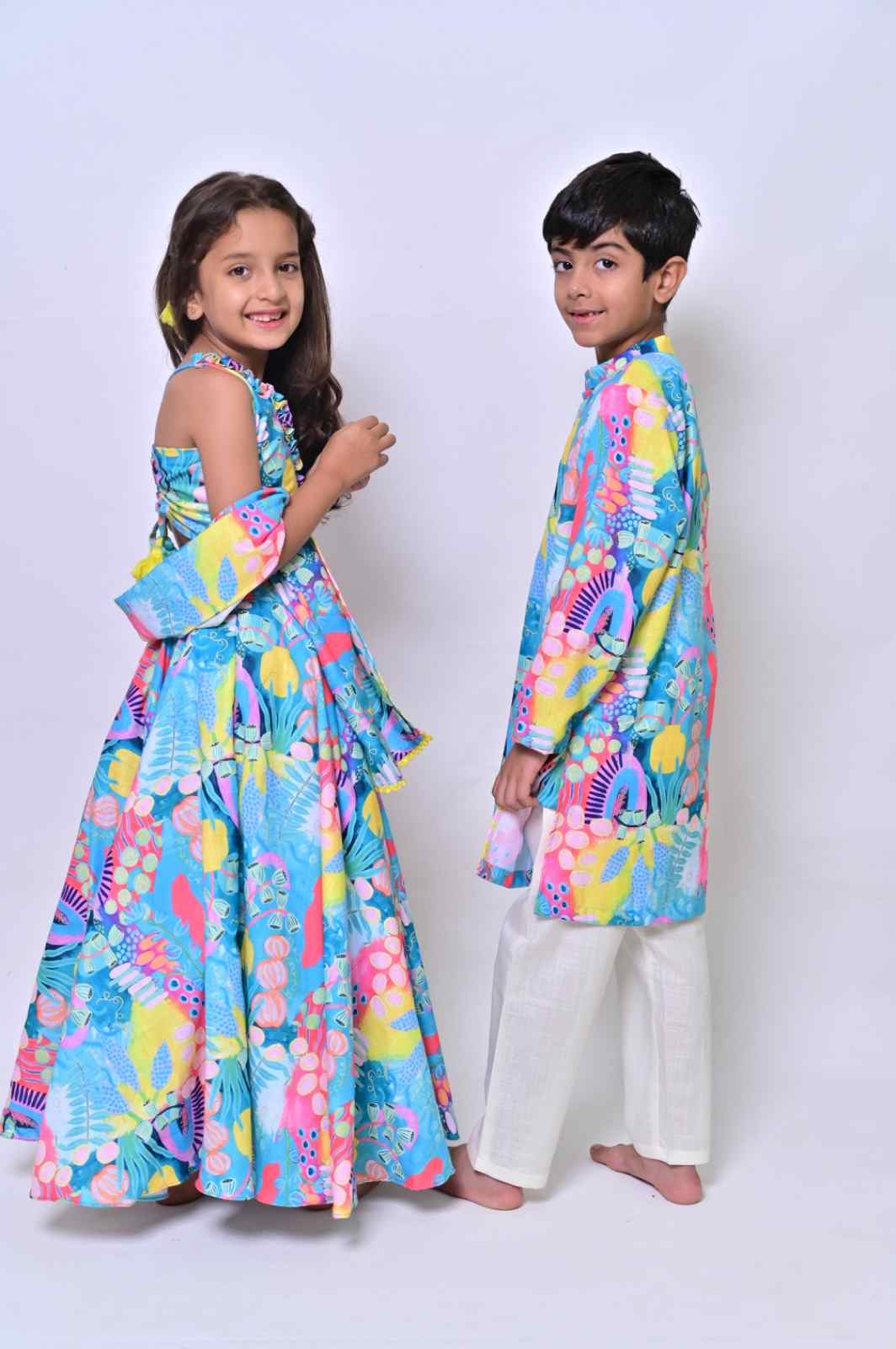 Abstract Lehenga Set