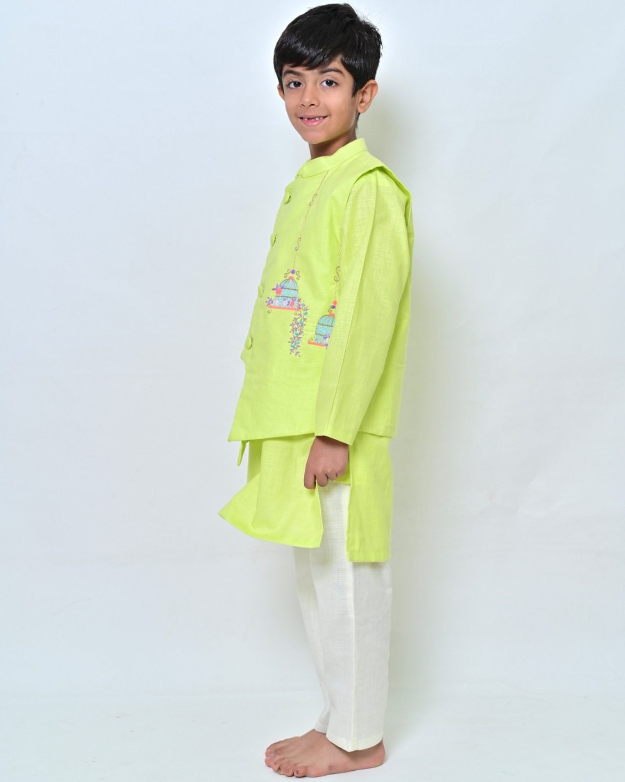 Lime Kurta Set
