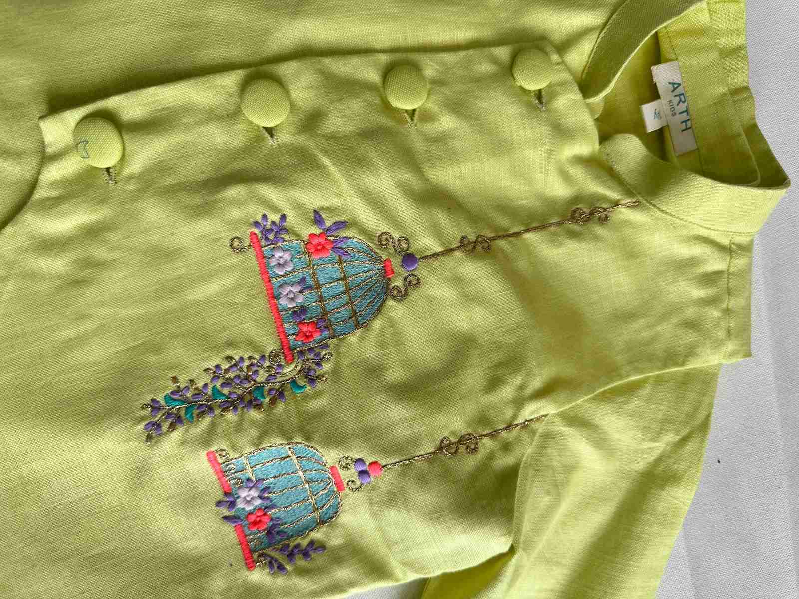 Lime Kurta Set