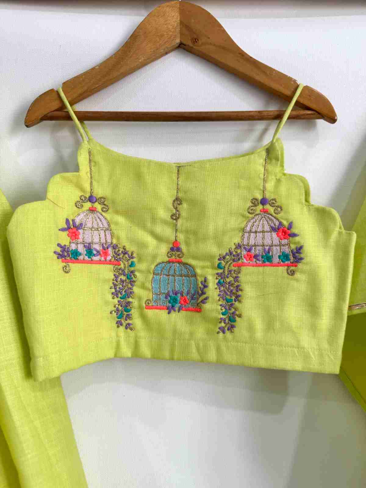 Lime Lehenga Set