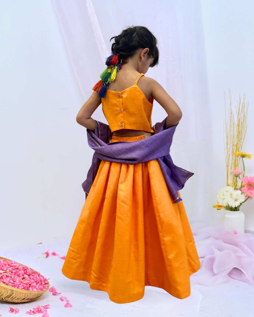Orange Lehenga Set