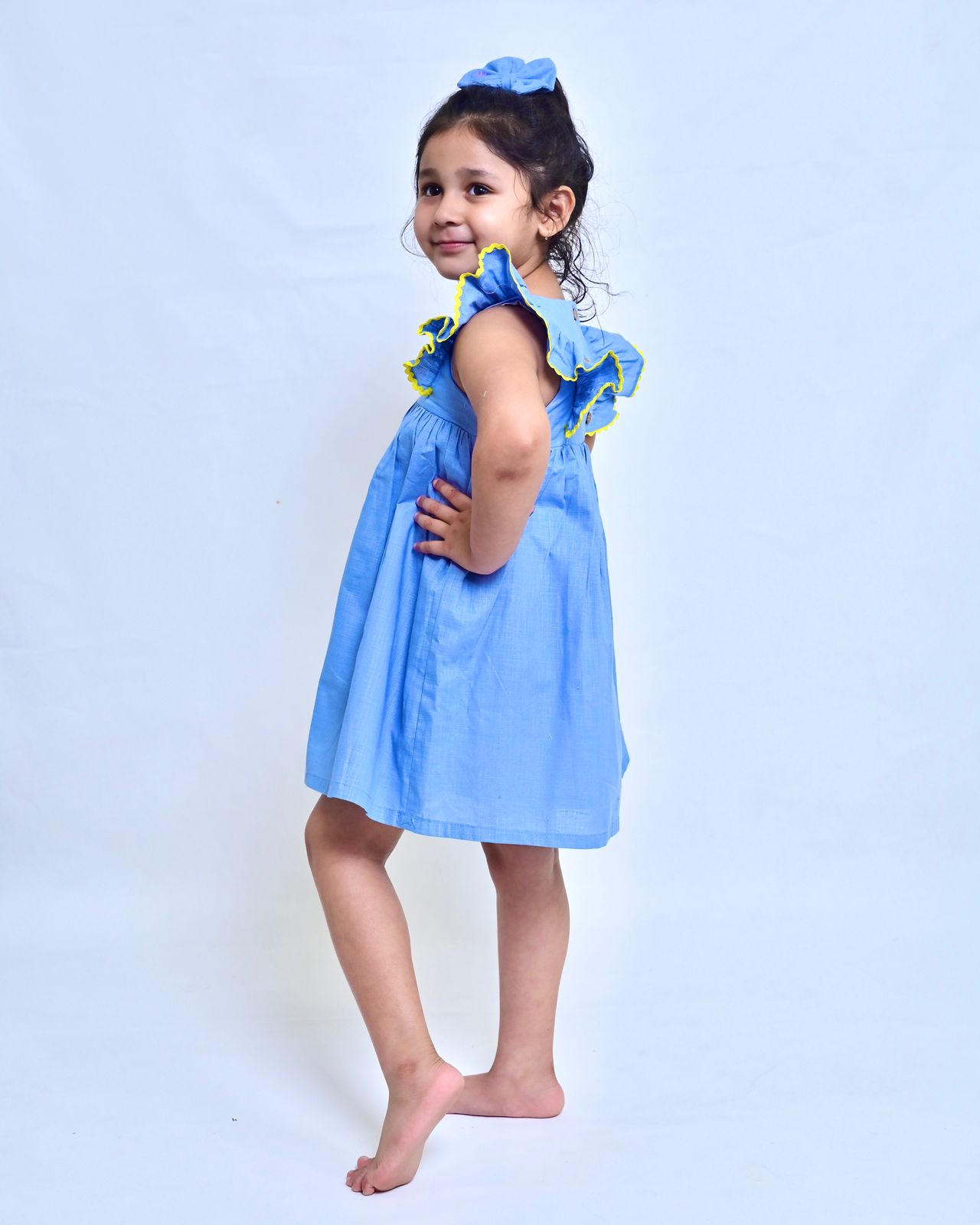 Blue Flutter Dress