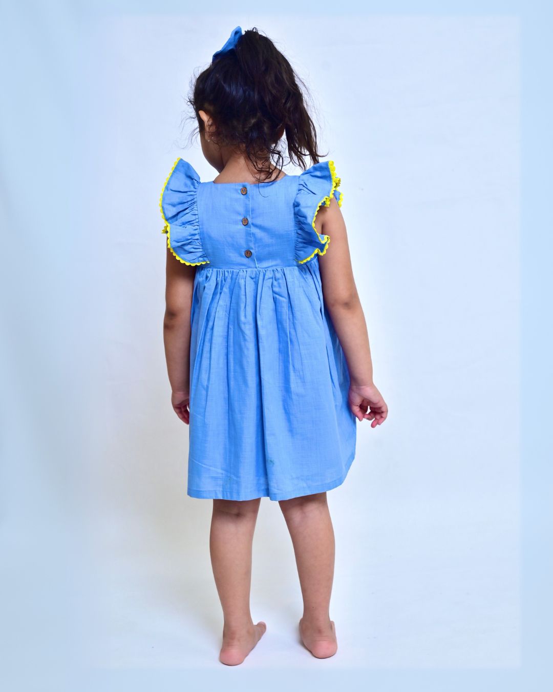 Blue Flutter Dress
