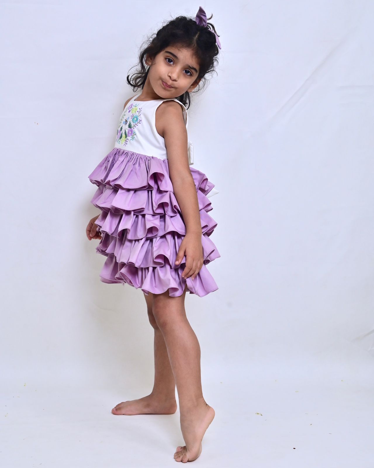 Bee Ruffle Dress