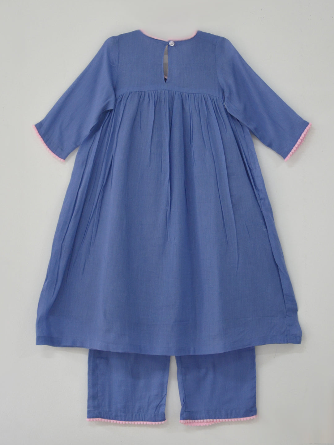 Blue Flora Tunic Set