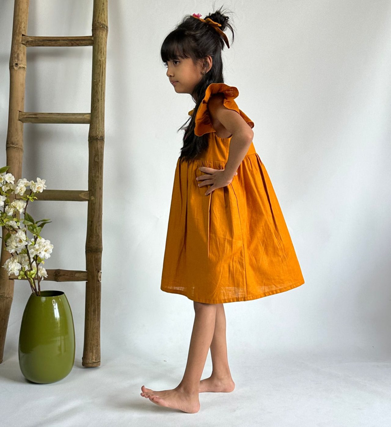 Orange Ruffle Bloom