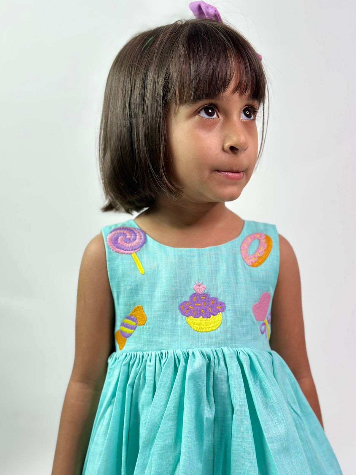 Cyan Candy Party Wear Dress