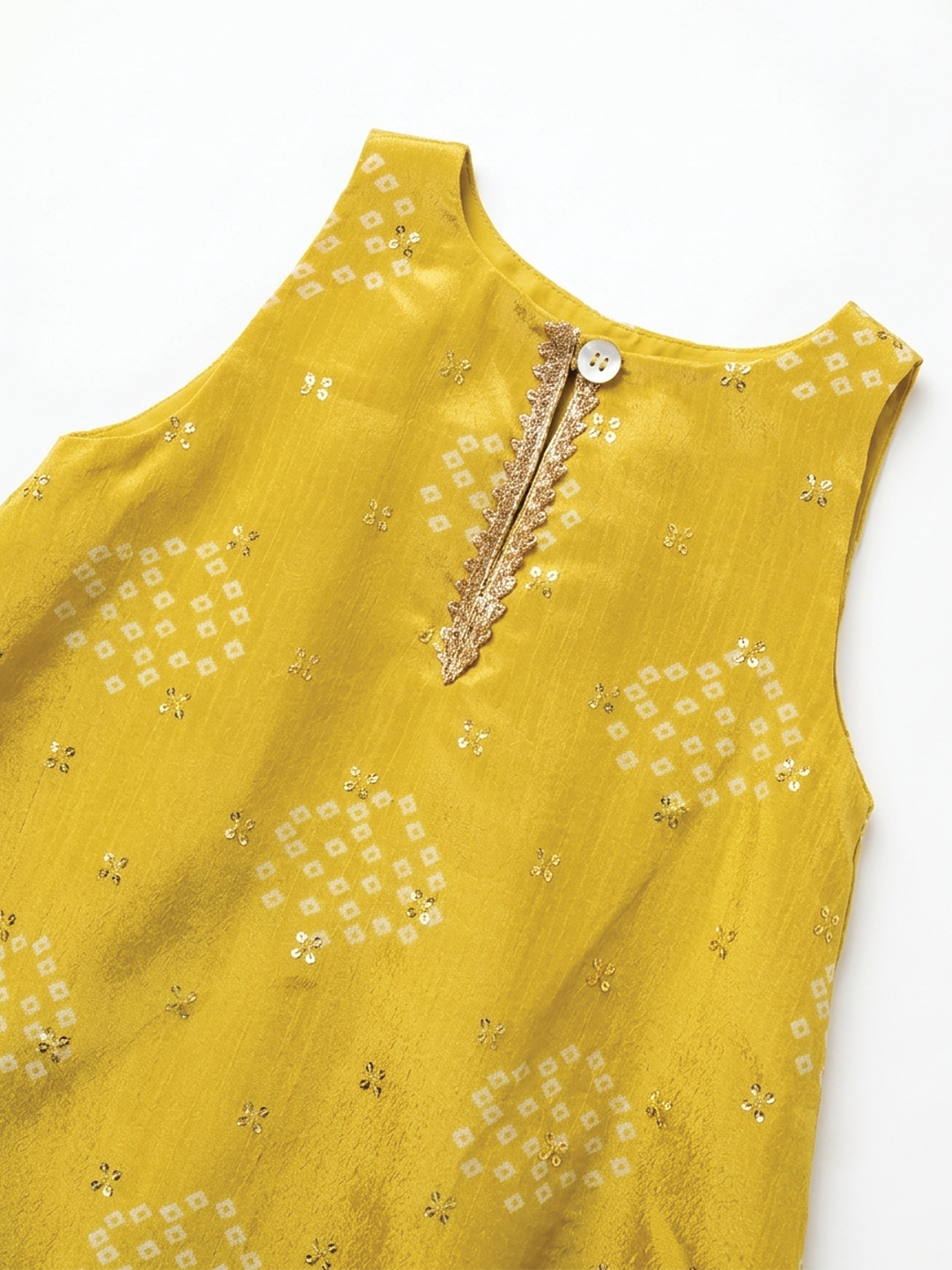 Bandhani Print Chhap Kurti Set
