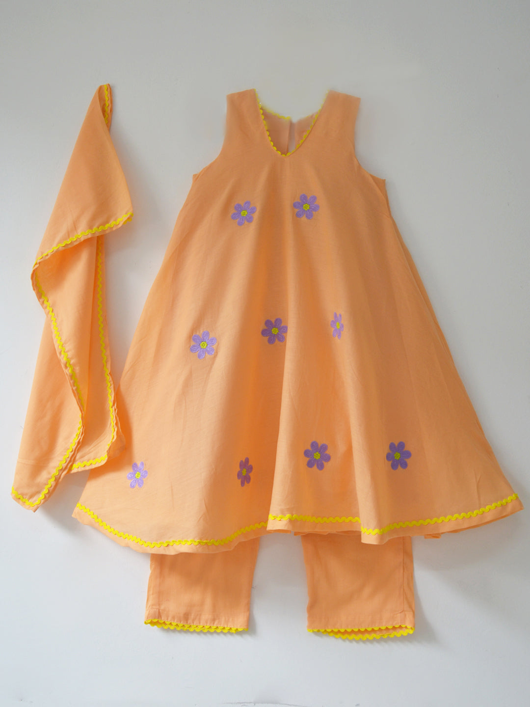 Orange Bloom Tunic Set