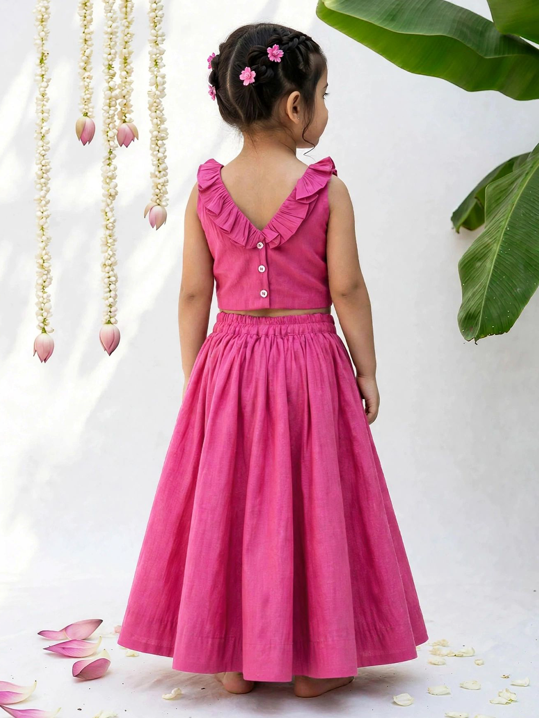 sawali Hasi Pink Lehenga Set