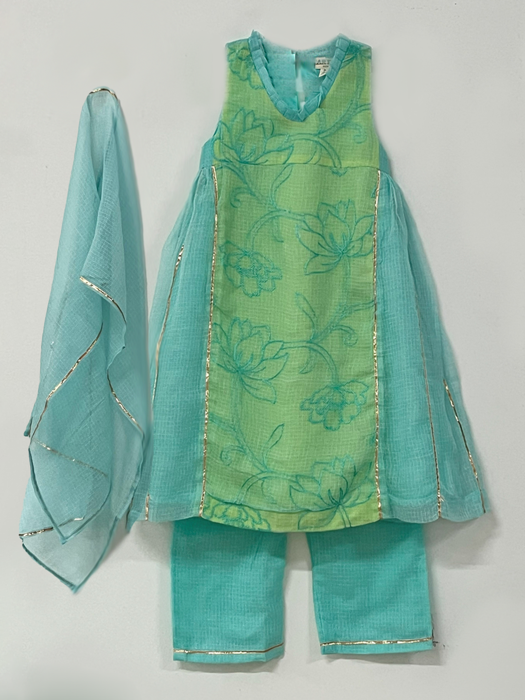Aqua Lotus Tunic Set