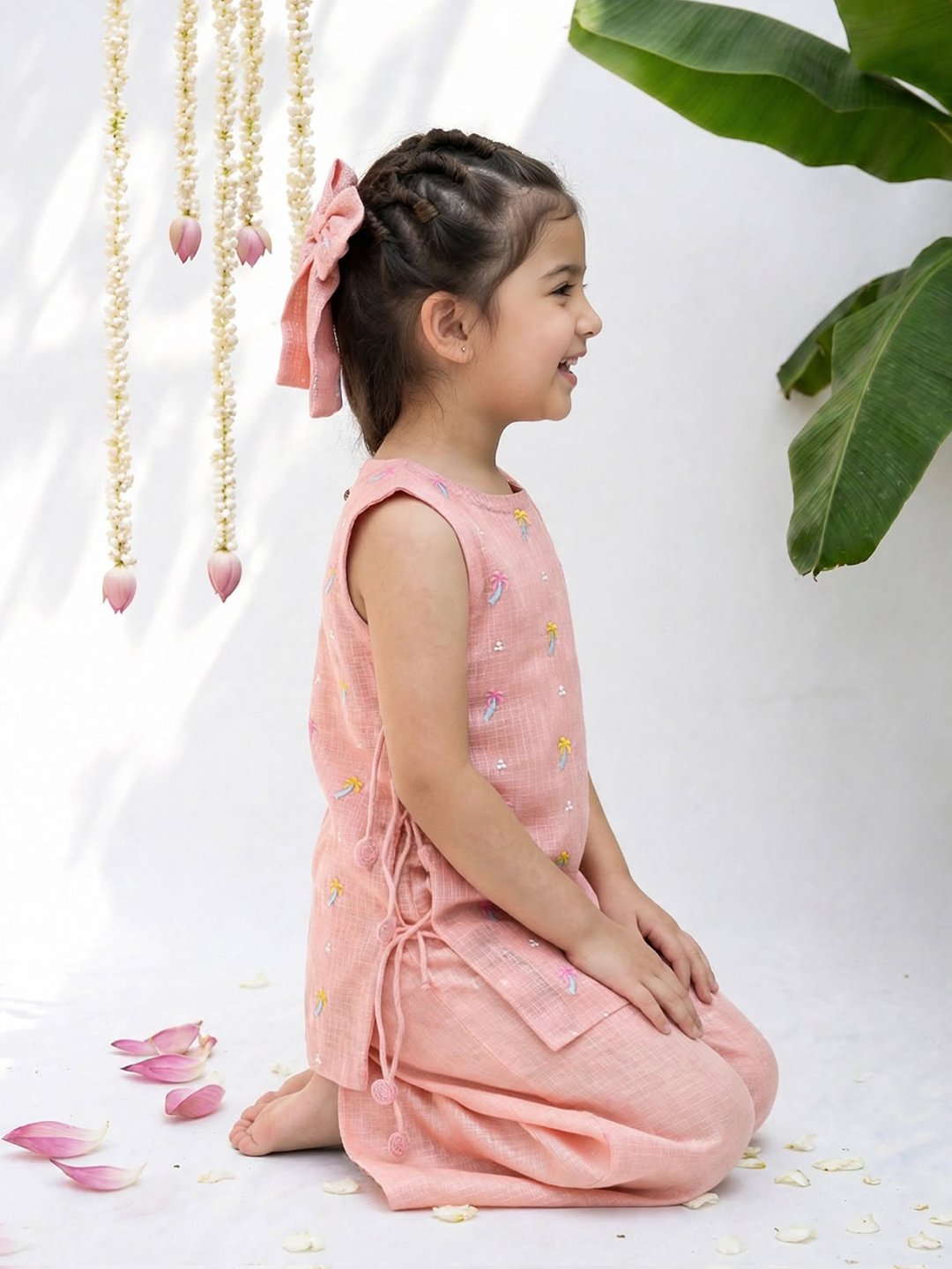Sundar Peach Tunic Sets