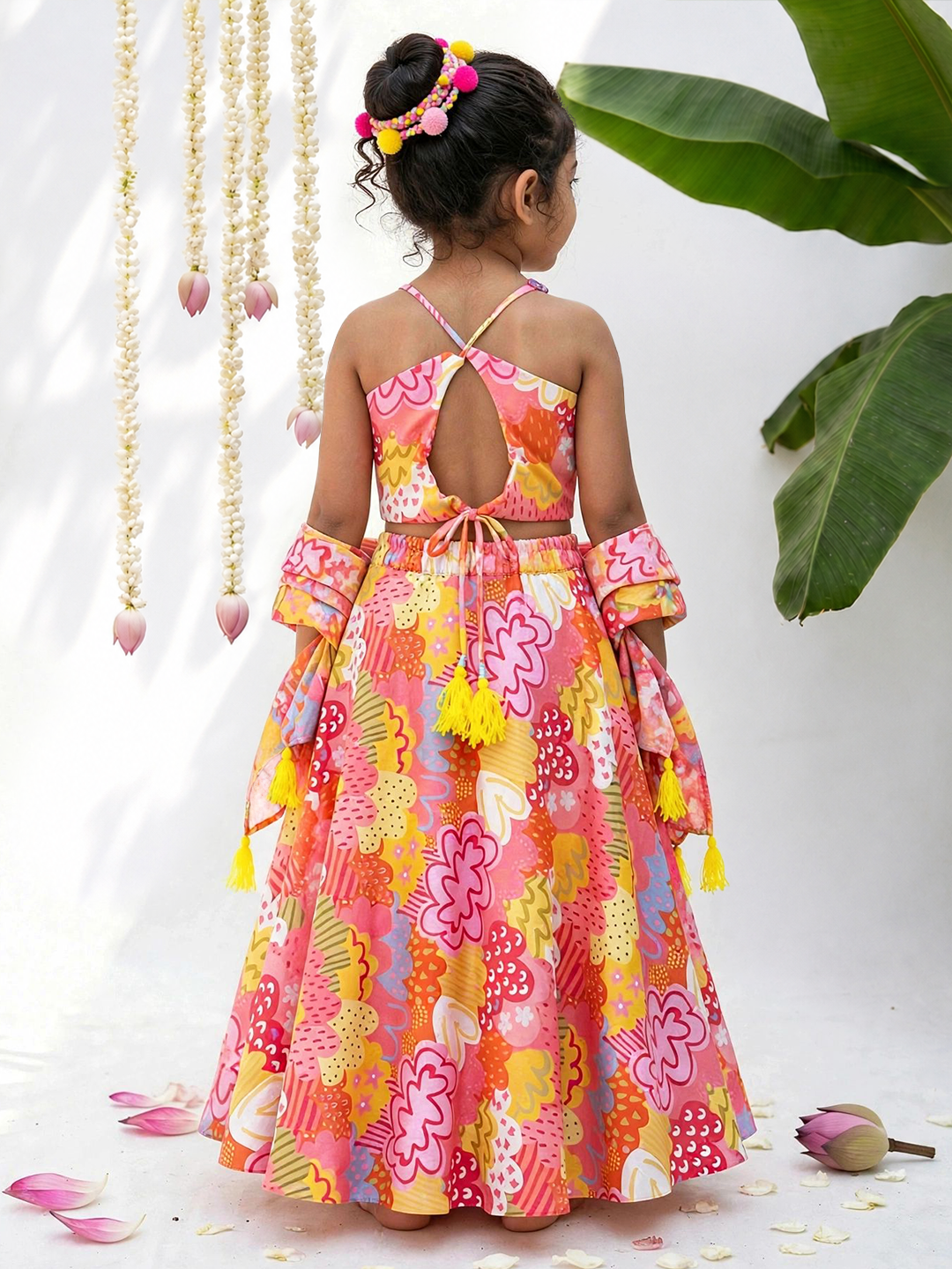 Pink Lali Printed Lehenga Set