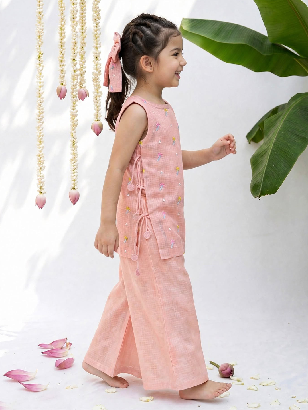 Sundar Peach Tunic Sets