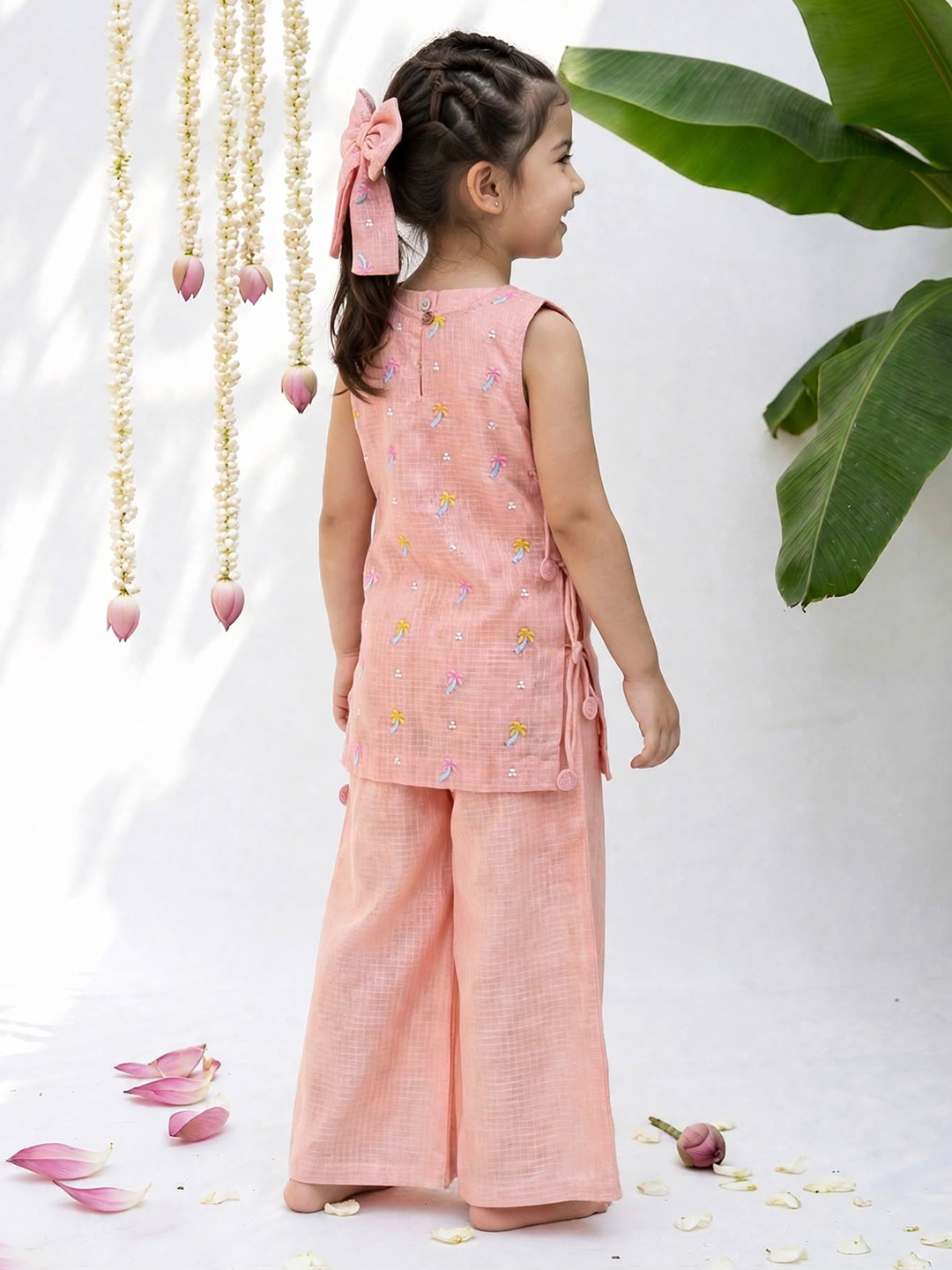 Sundar Peach Tunic Sets