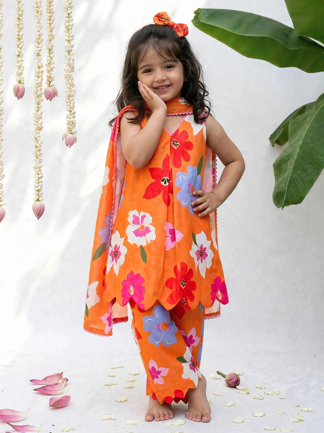 Kesar Gulab Printed Tunic set
