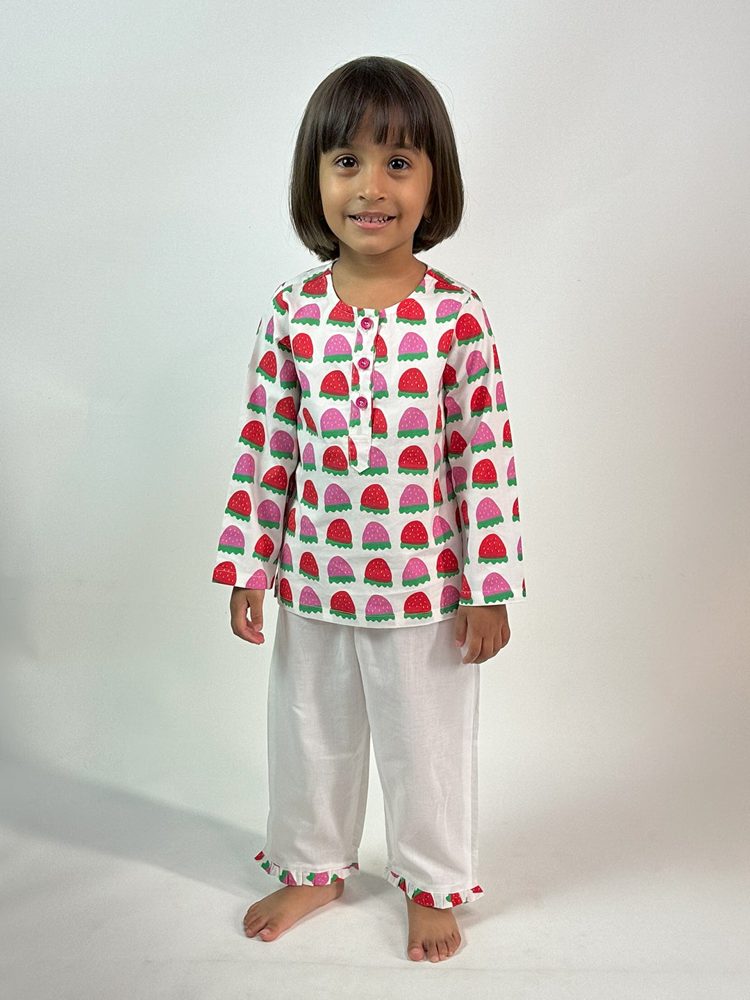 Strawberry Printed Night Dress