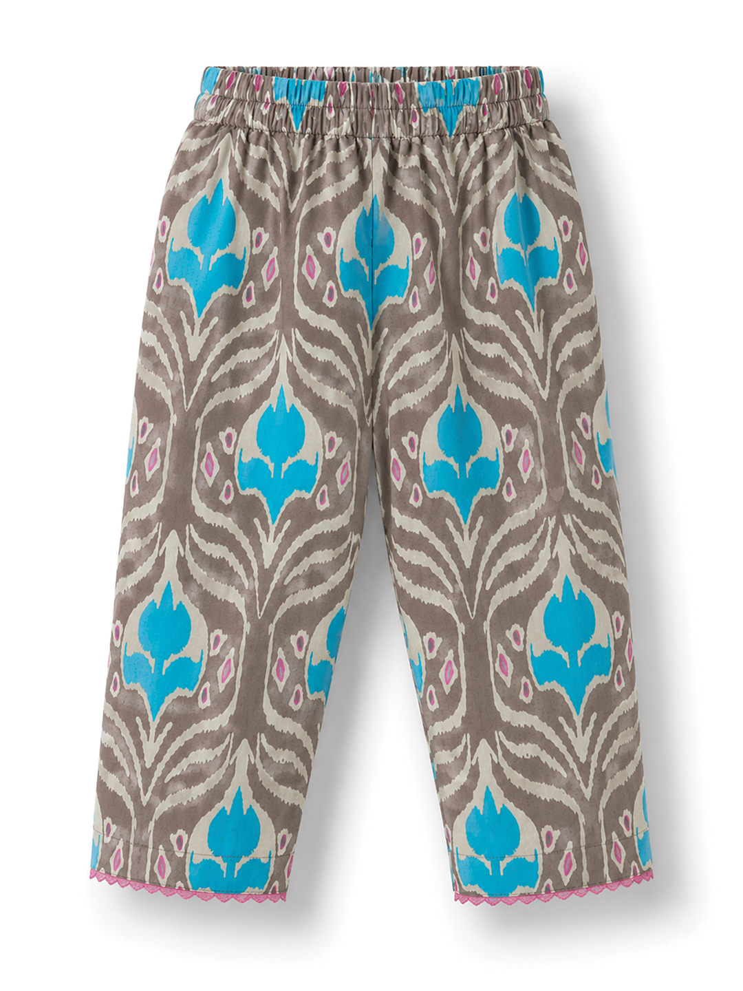Light Green Ikat Printed Tunic Set