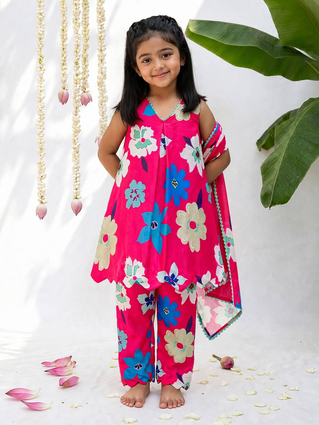 cute Gulkand Printed Tunic set