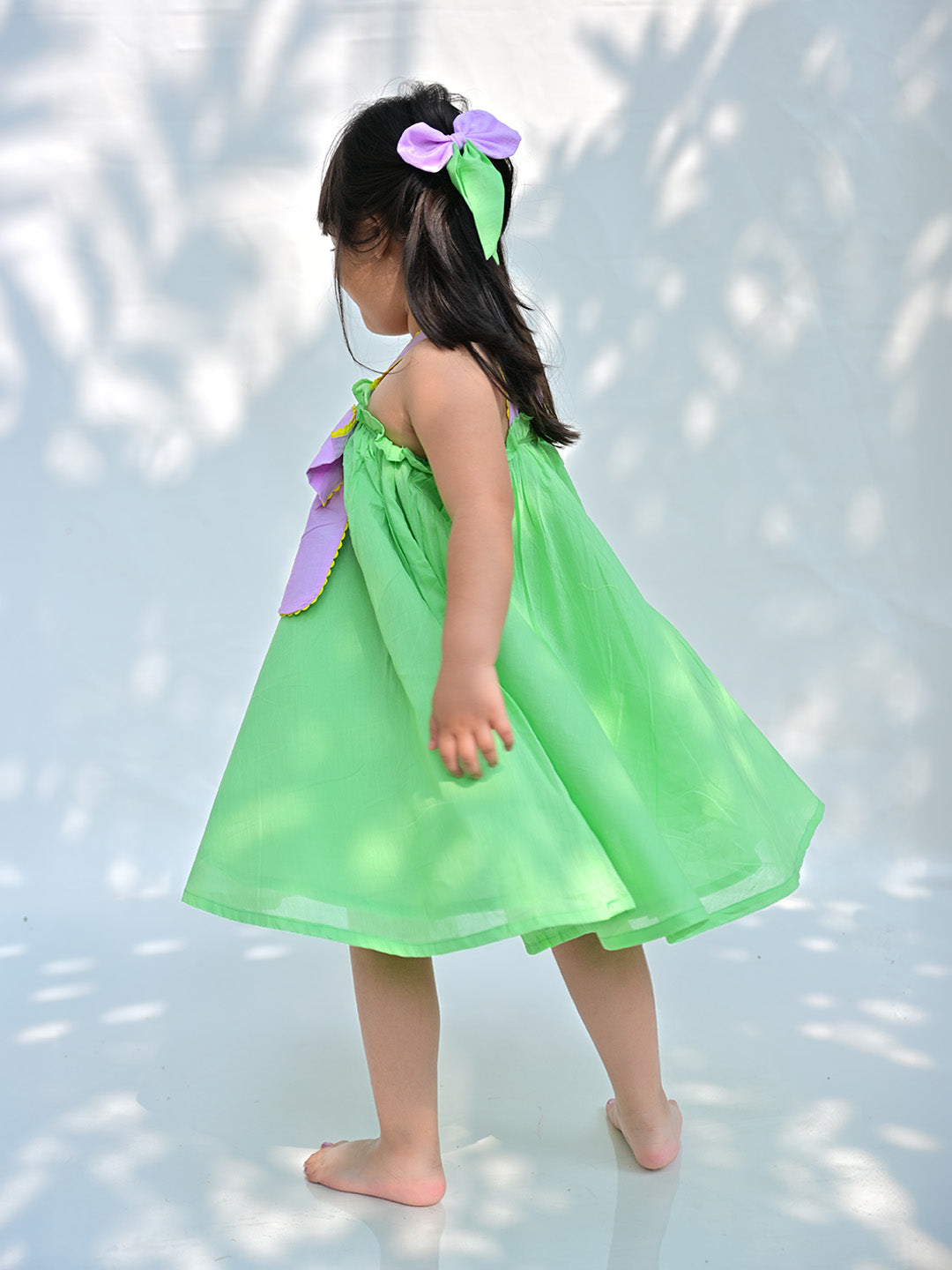 Green Lily Umbrella Dress