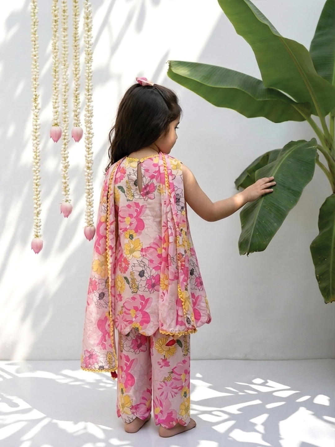 Gulabi Hansi Flower Printed Tunic Set