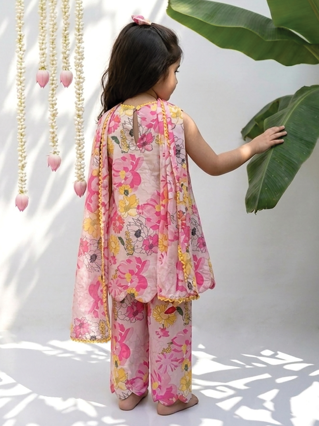 Gulabi Hansi Flower Printed Tunic Set
