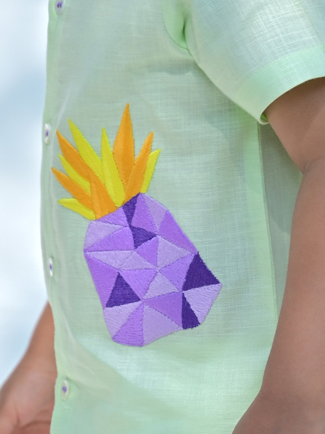 Little Pine Embroidered Shirt