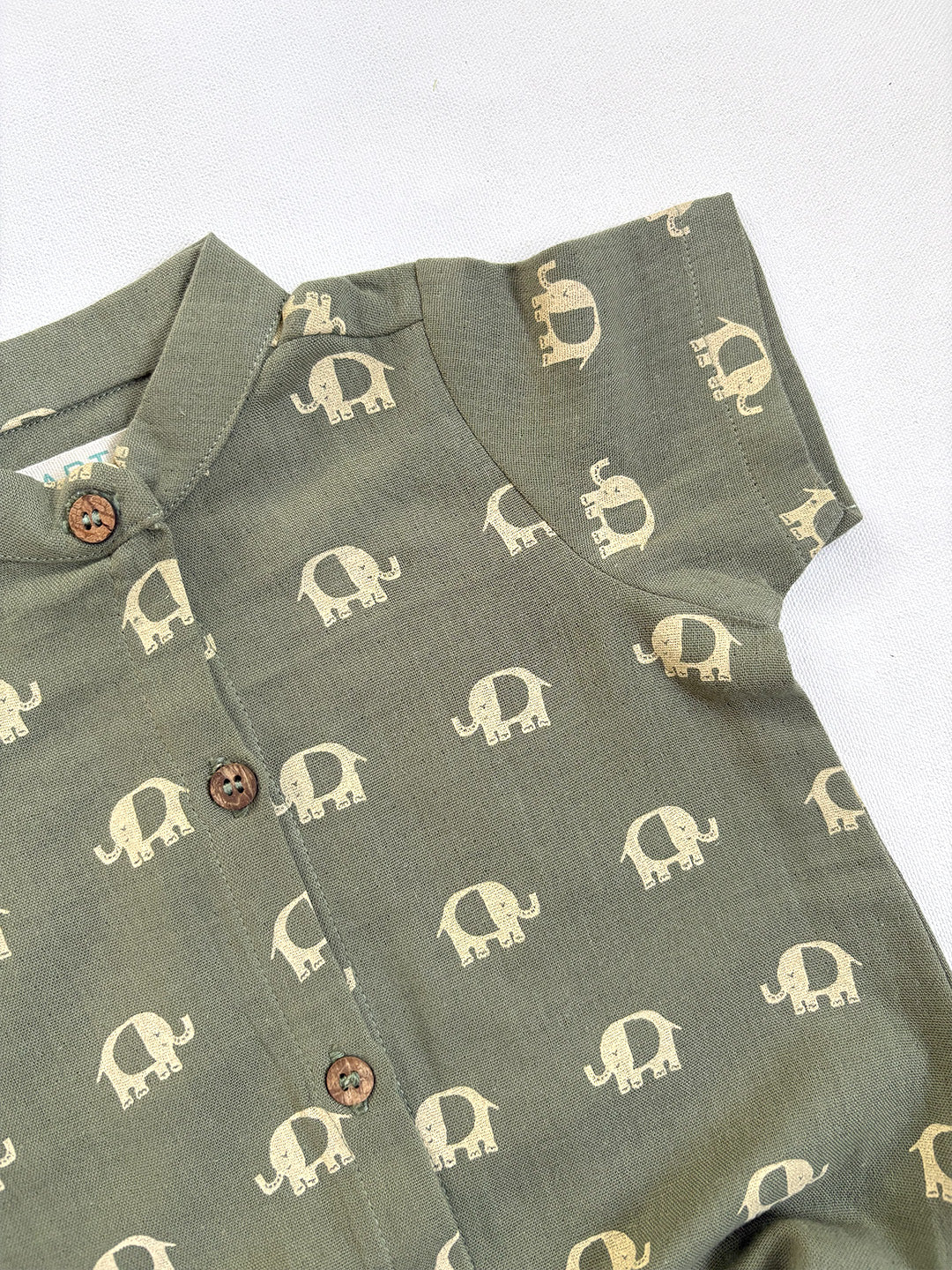 Adorable Green Cotton Co-ord Set for Baby Boys