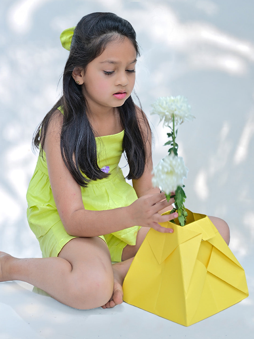 Lime Spill Shorts Set