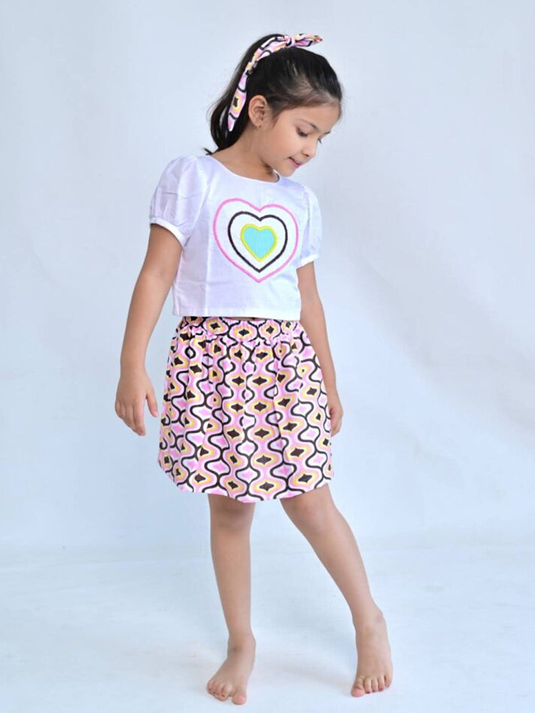 Sunny Heart Skirt Set