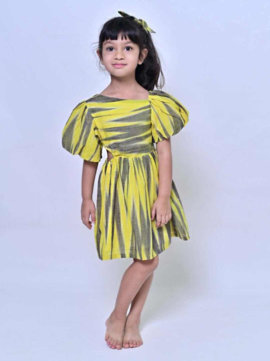 Ikat Yellow Dress