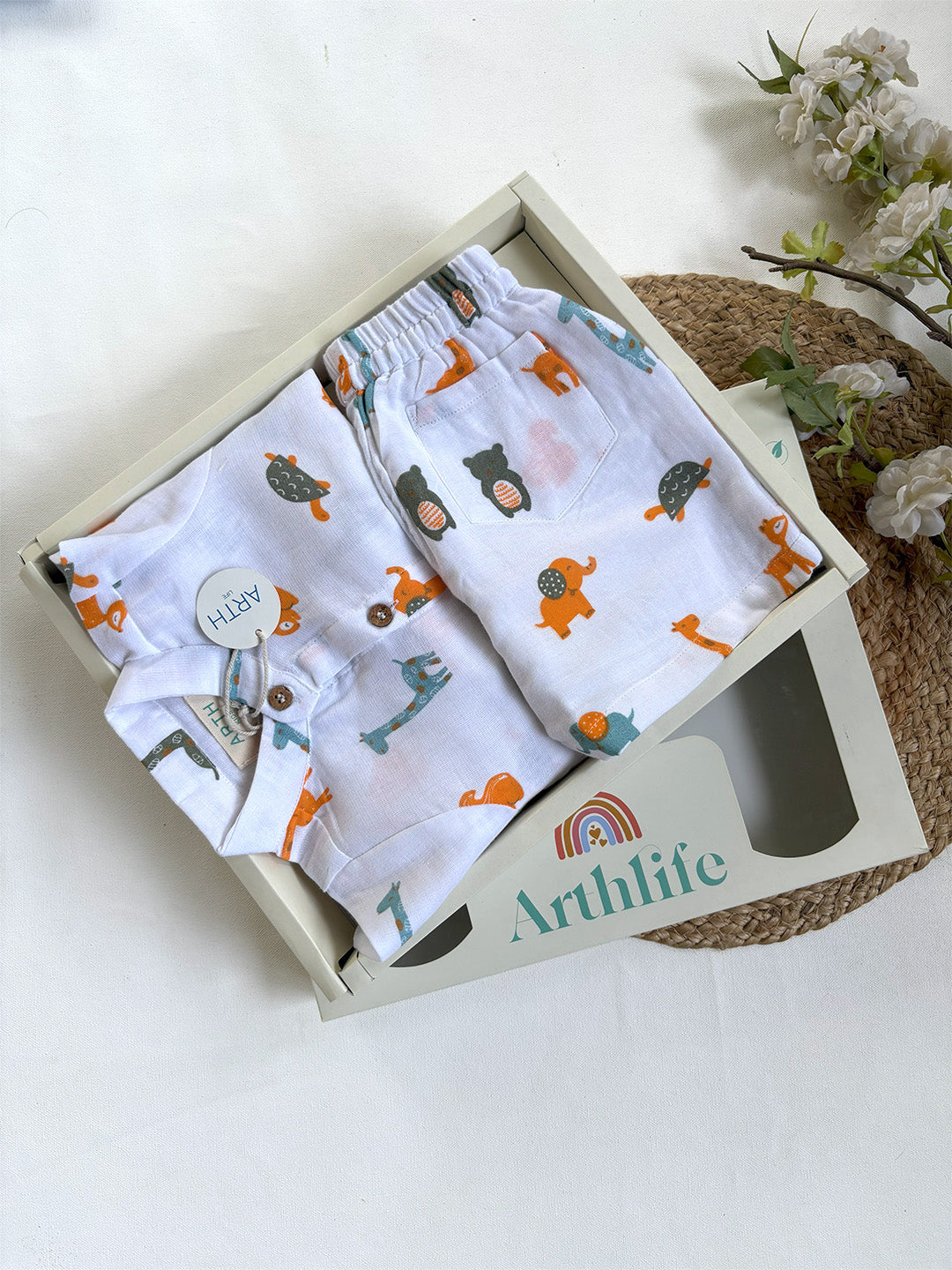 Jungle Book Printed Cotton Co-ord Set for Baby Boys