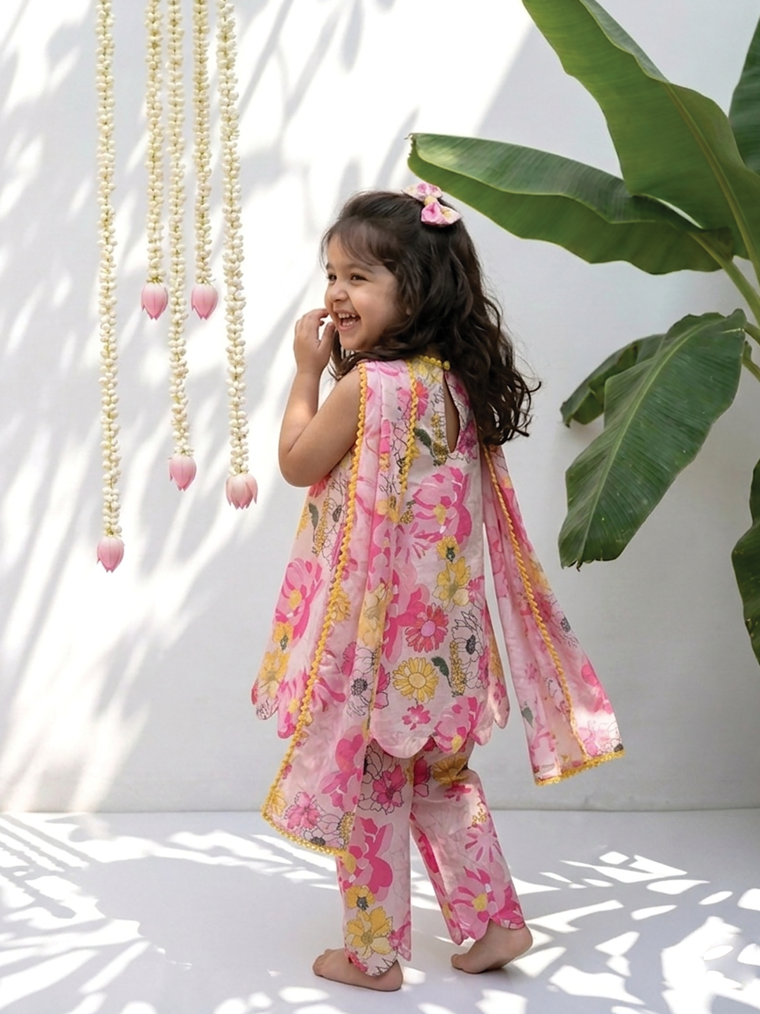 Gulabi Hansi Flower Printed Tunic Set