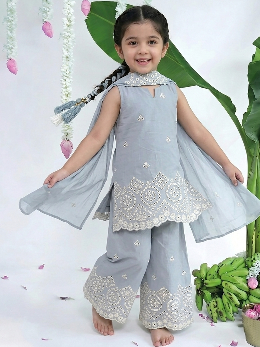Blue Moon Lucknowi Tunic set