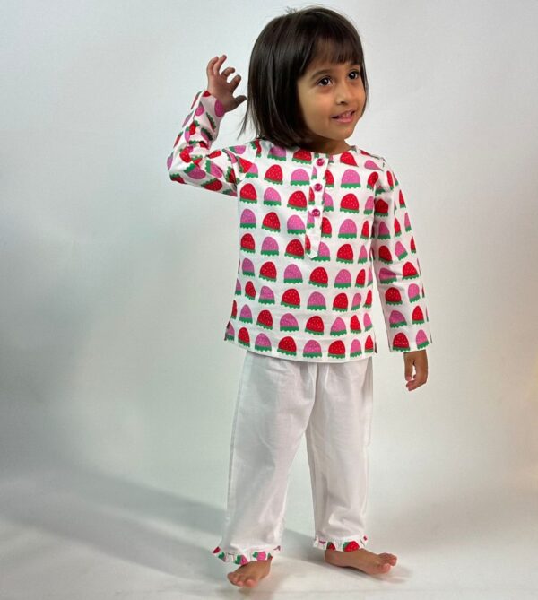 Strawberry Printed Night Dress
