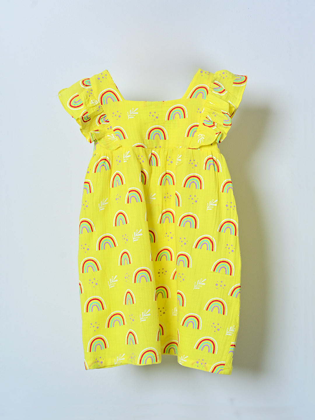 Yellow Rainbow Mini Dress
